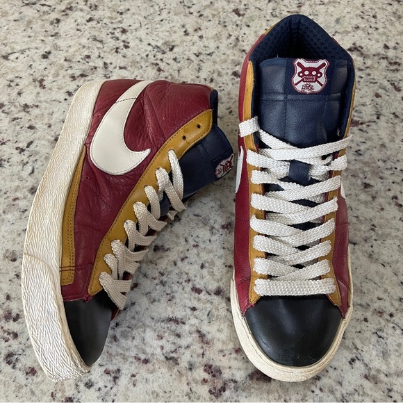 Nike Other - Nike Blazer Premium High Leather Team Red Size 9 Mens 312457-411 Obsidian White